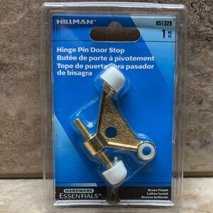 Hillman Brass Finish Hinge Pin Door Stop